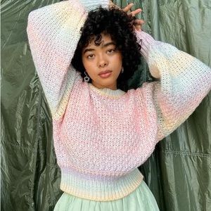 Dreamy Kaleidoscope Ombré Sweater || Australian Brand Steele || Medium